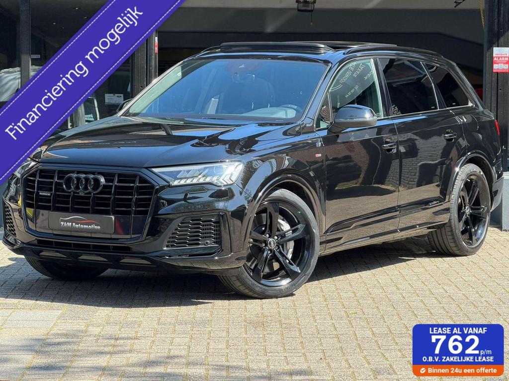 Audi Q7 S line 55 TFSI e Quattro Black Optik Aut*Navi*Matrix, Auto's, Audi, Bedrijf, Te koop, Q7, 4x4, ABS, Achteruitrijcamera