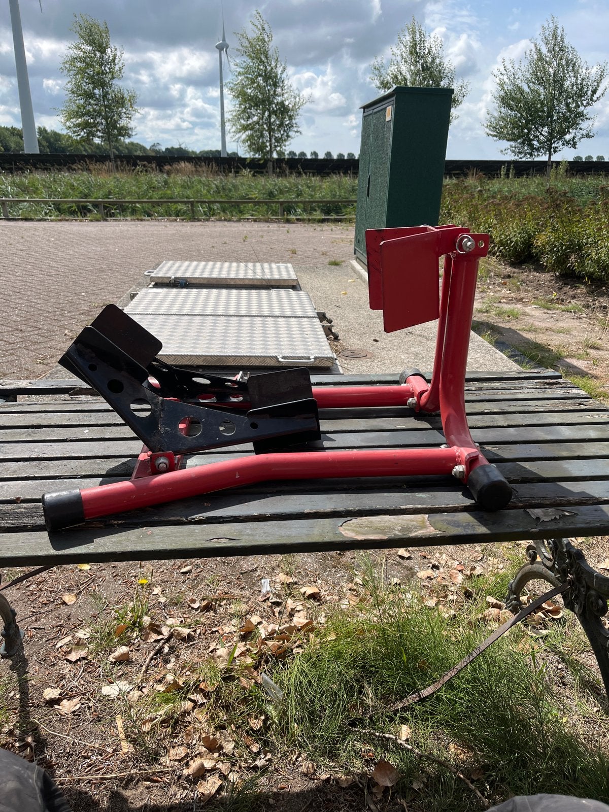 Motor steun - Handige standaard voor onderhoud, Ophalen of Verzenden, Gebruikt
