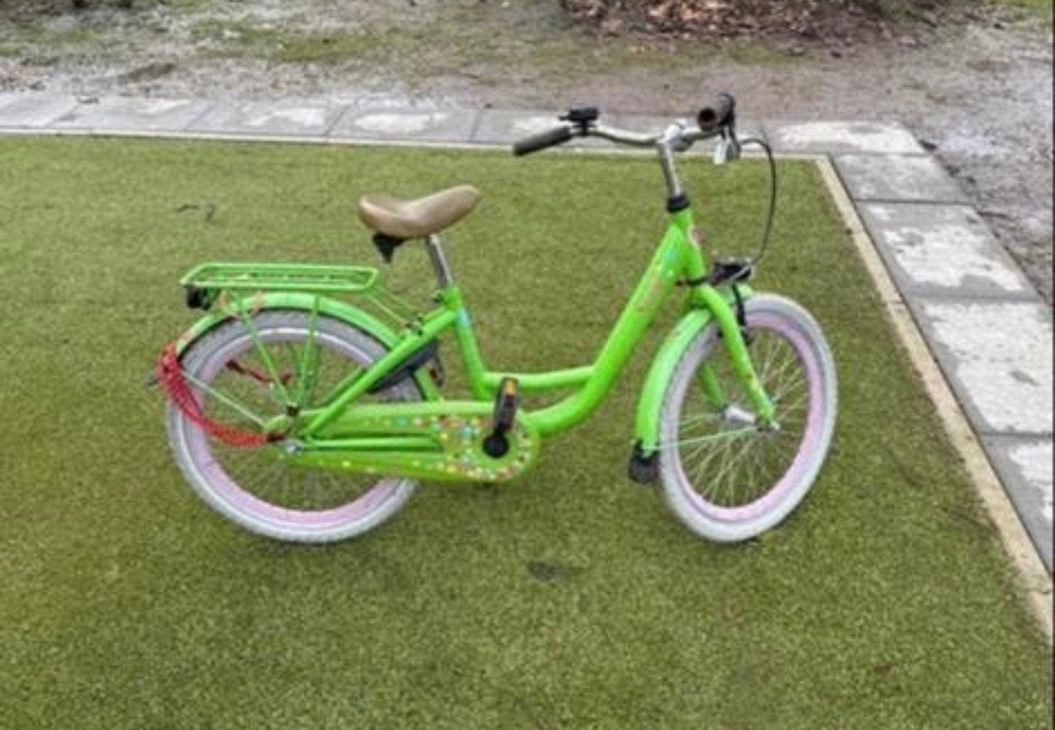 Groene kinderfiets 20 inch -, Ophalen of Verzenden, Gebruikt, Terugtraprem, 20 inch of meer