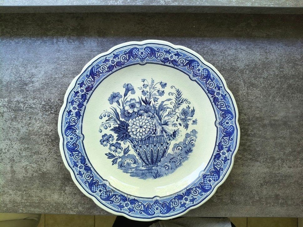 Oud Delfts Blauw Wandbord - Royal Sphinx Maastricht, Ophalen of Verzenden