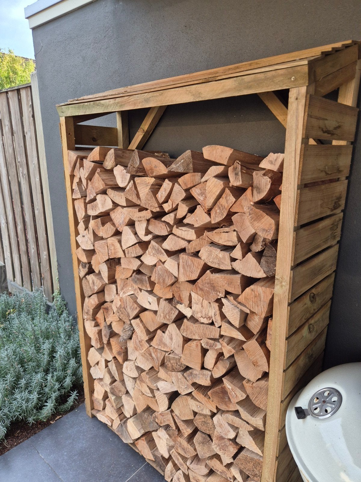 houtopslag houtberging houtrek, Tuin en Terras, Minder dan 3 m³, Ophalen