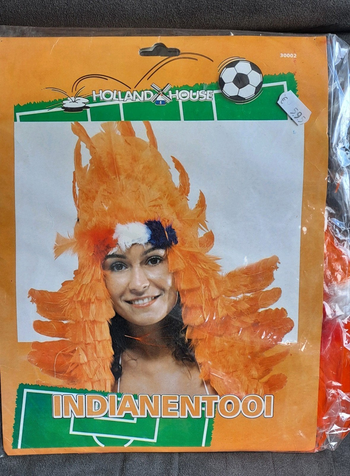 Oranje Indianentooi - Holland House Feestartikel, Ophalen of Verzenden, Nieuw, Feestartikel, Oranje of Koningsdag