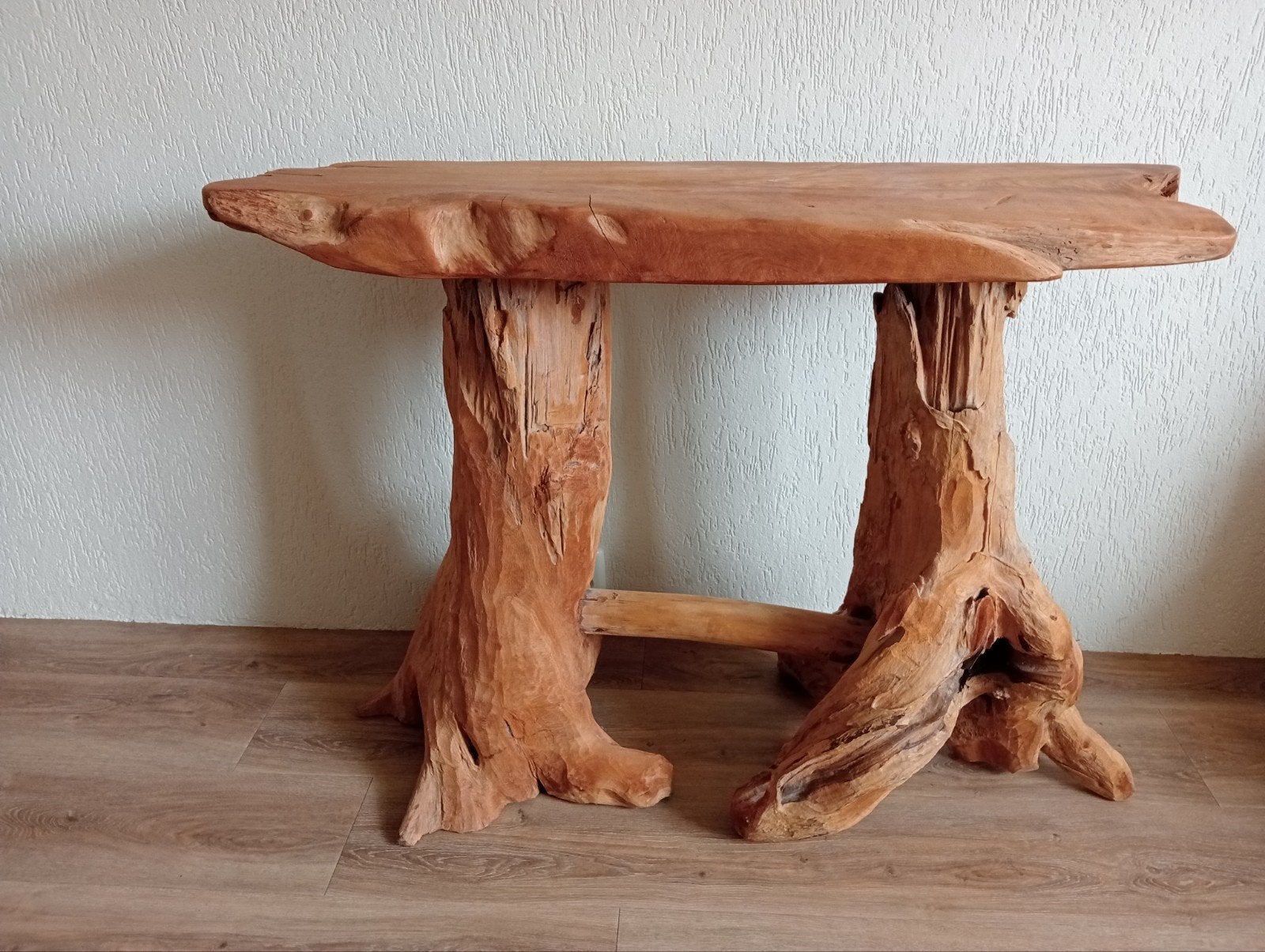 boomstam tafel, Ophalen, 25 tot 50 cm, Rechthoekig, 200 cm of meer