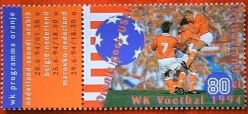 Nederland 1994 - nvph 1614 - WK Voetbal, Postzegels en Munten, Ophalen of Verzenden, Na 1940, Postfris