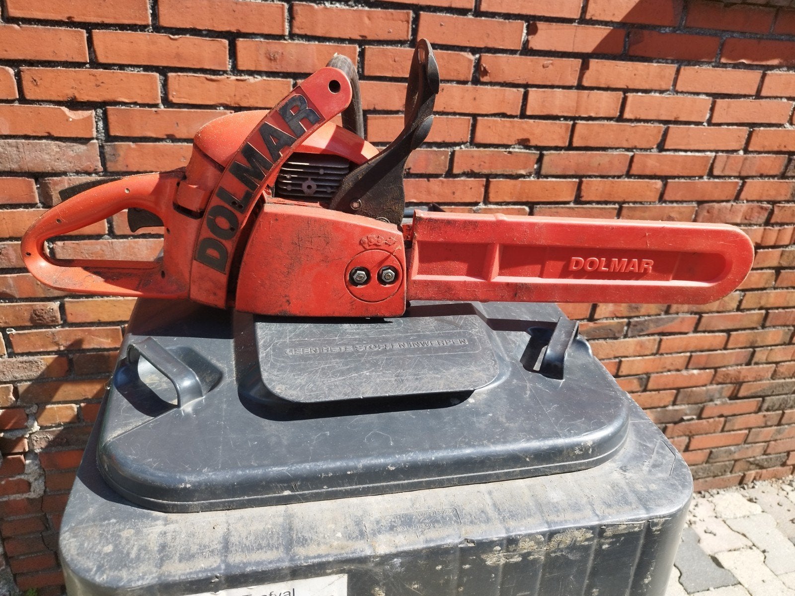 Dolmar Motorzaag/Kettingzaag met geslepen ketting, Gebruikt, Kettingzaag, Ophalen of Verzenden, 30 tot 70 mm