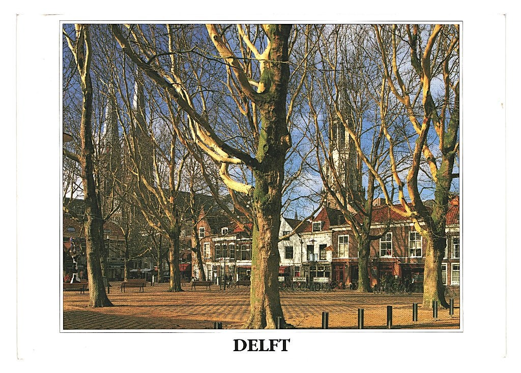 Oude ansichtkaart 37927	Delft	ZH 80+ Beestenmarkt	 _Gelopen, Ophalen of Verzenden, 1980 tot heden, Gelopen, Zuid-Holland