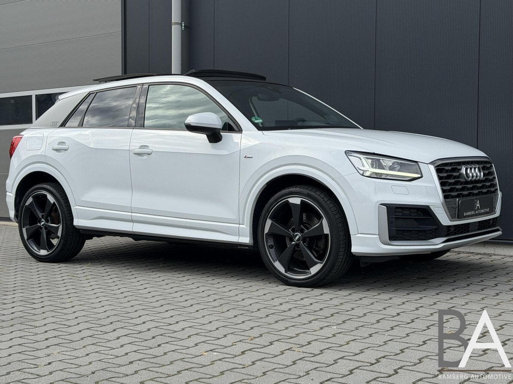 Audi Q2 1.4TFSI CoD S-Line|pano|virtual|lB&O|stoelverwarming, Auto's, Audi, Q2, 4 cilinders, Wit, Handgeschakeld