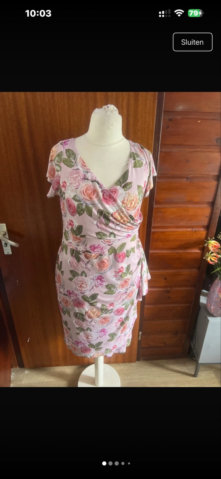 Lady Vintage Elsie Rose Garden Jurk - Nieuw met kaartjes, Maat 46/48 (XL) of groter, Nieuw, Ophalen of Verzenden, Roze