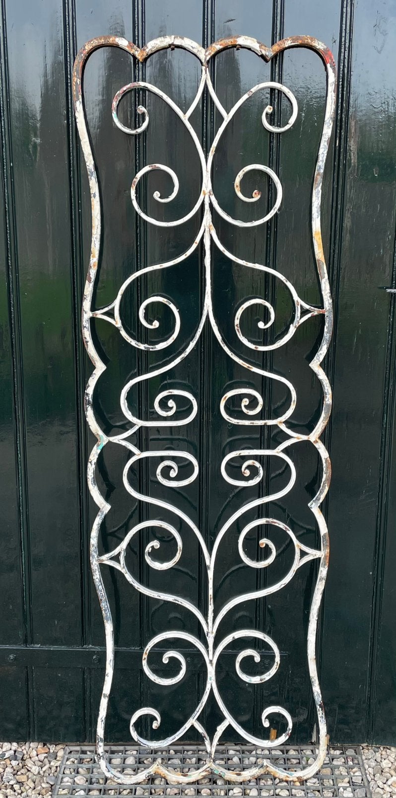 Brocante oud gietijzeren deurrooster / raamrooster /ornament, Ophalen