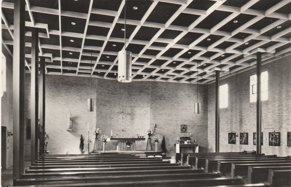 lochem- interieur r.k. kerk, Ophalen of Verzenden, 1940 tot 1960, Gelderland