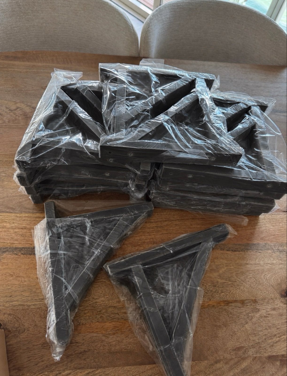 18x IKEA Ekby Valter plankdragers, zwart, 18x23 cm, nieuw, Huis en Inrichting, Ophalen of Verzenden, Nieuw