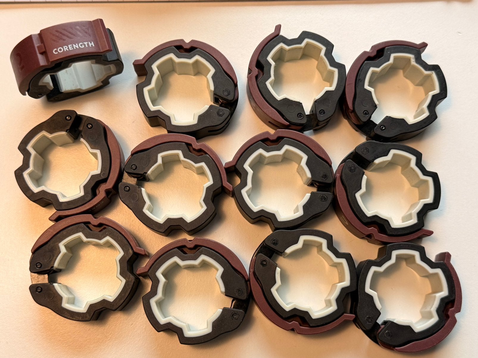 Haltersluiting 28 mm 16 stuks nieuw, Ophalen of Verzenden, Nieuw, Fitnessmat