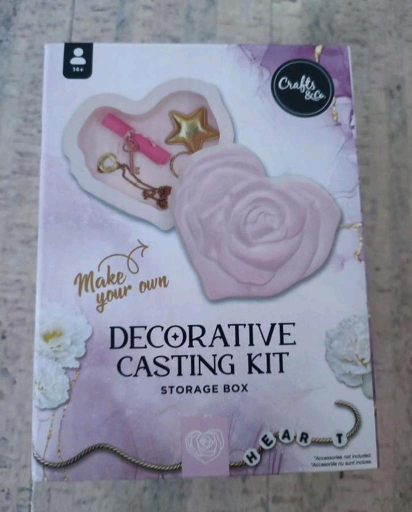 Opbergdoosje Zelf Maken - Creatief Decorative Casting Kit, Ophalen of Verzenden, Nieuw