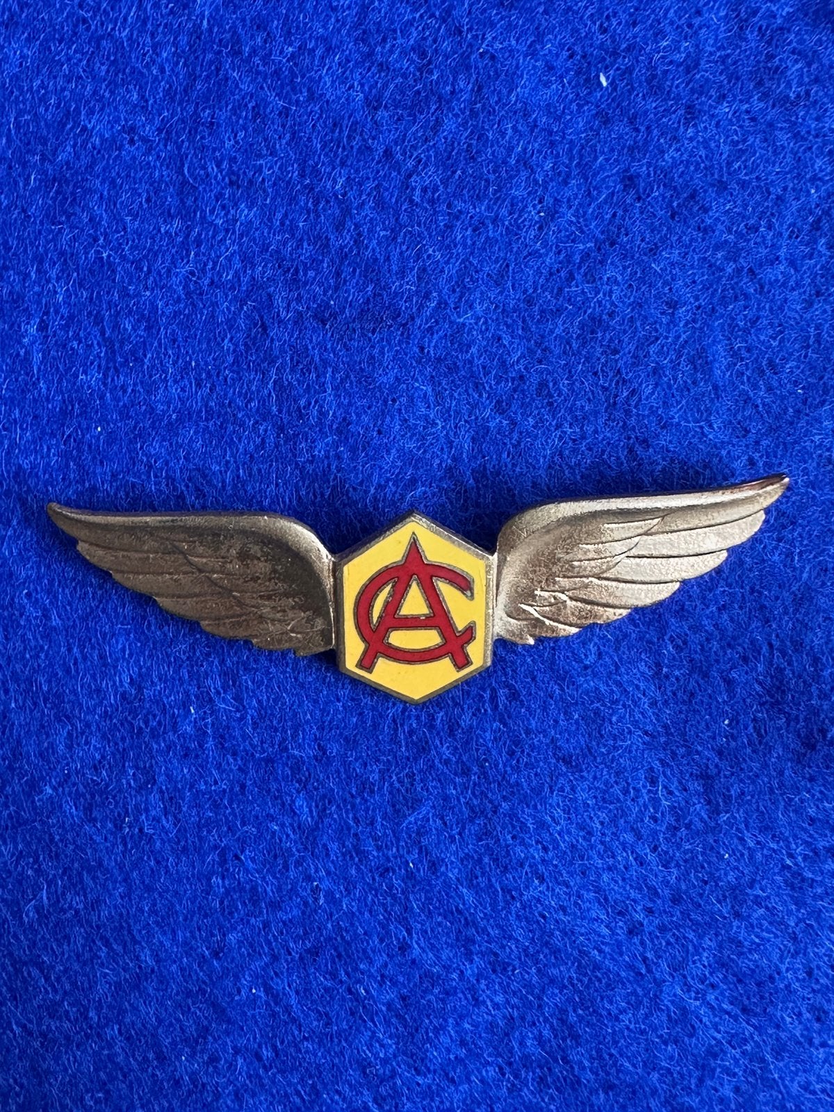KLM/ Air Ceylon wing jaren 40/50, Ophalen of Verzenden, Gebruikt, Patch, Badge of Embleem
