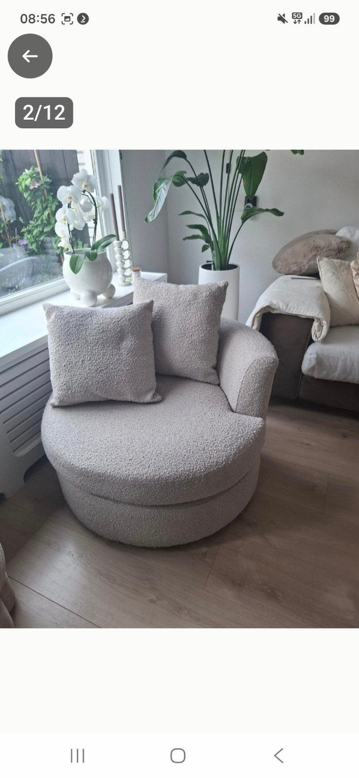 draai fauteuil, Ophalen, Zo goed als nieuw