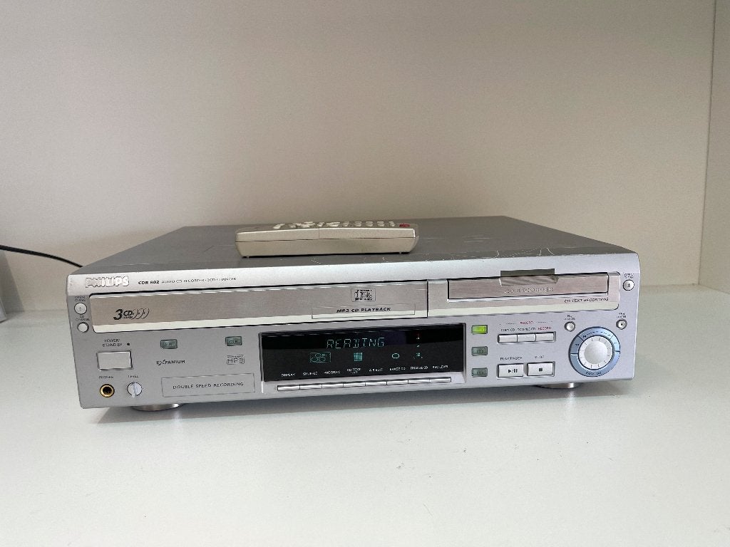 PHILIPS CDR802/00S 3CD speler + afstandsbediening, Philips, N, Ophalen of Verzenden, Philips