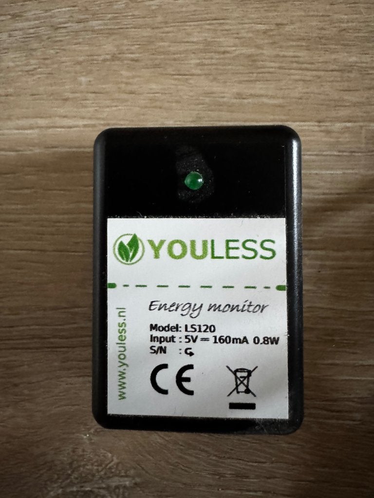 Youless LS120 energiemeter, Ophalen of Verzenden, Gebruikt, Elektriciteit