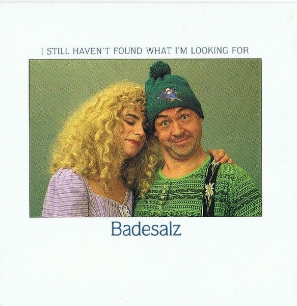 Pop Single (1991) Badesalz - I Still haven't found what I'm, Gebruikt, 7 inch, Ophalen of Verzenden, Fotohoes