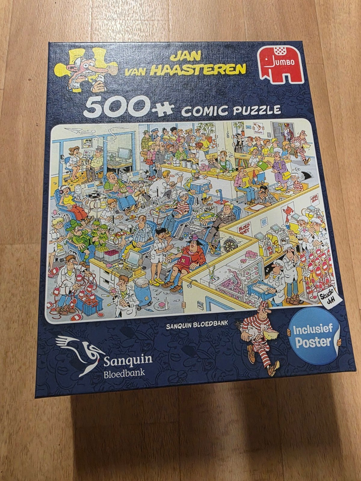 Jan van Haasten Sanquin Bloedbank 500 stukjes, Ophalen of Verzenden, 500 t/m 1500 stukjes, Zo goed als nieuw