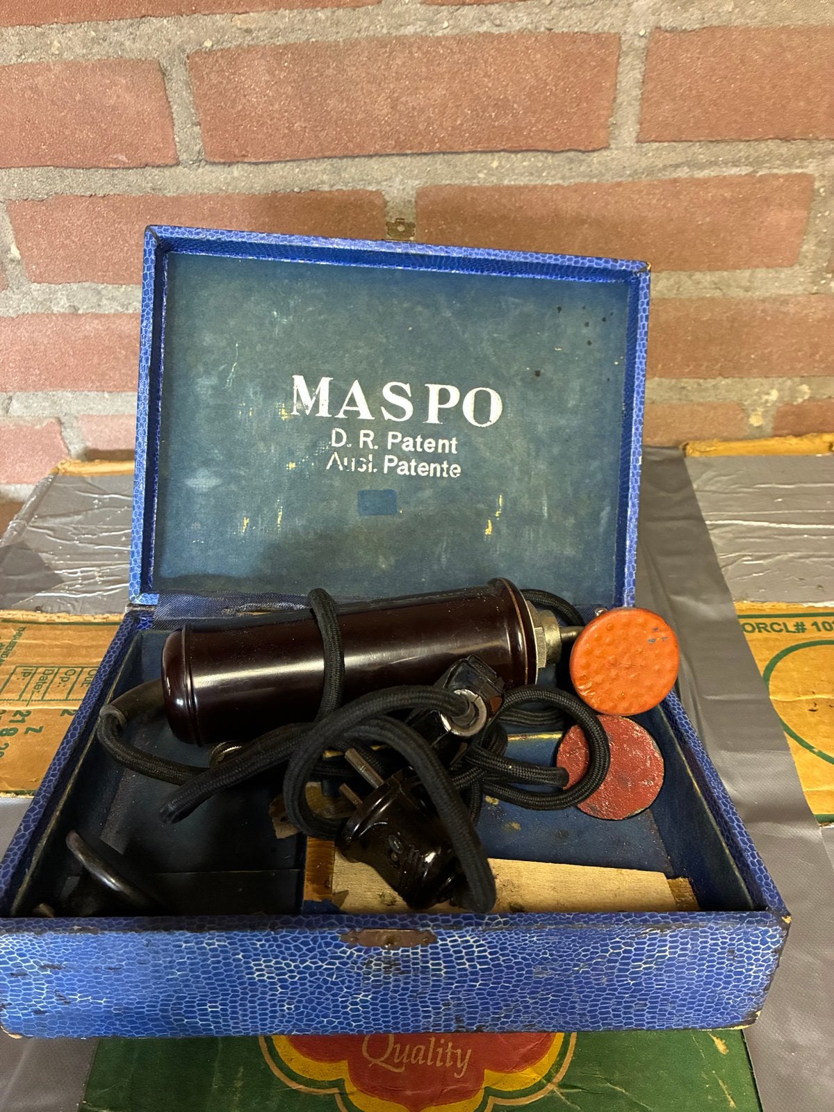 Vintage MASPO Massage Apparaat in Originele Doos, Ophalen of Verzenden, Gebruikt, Overige typen