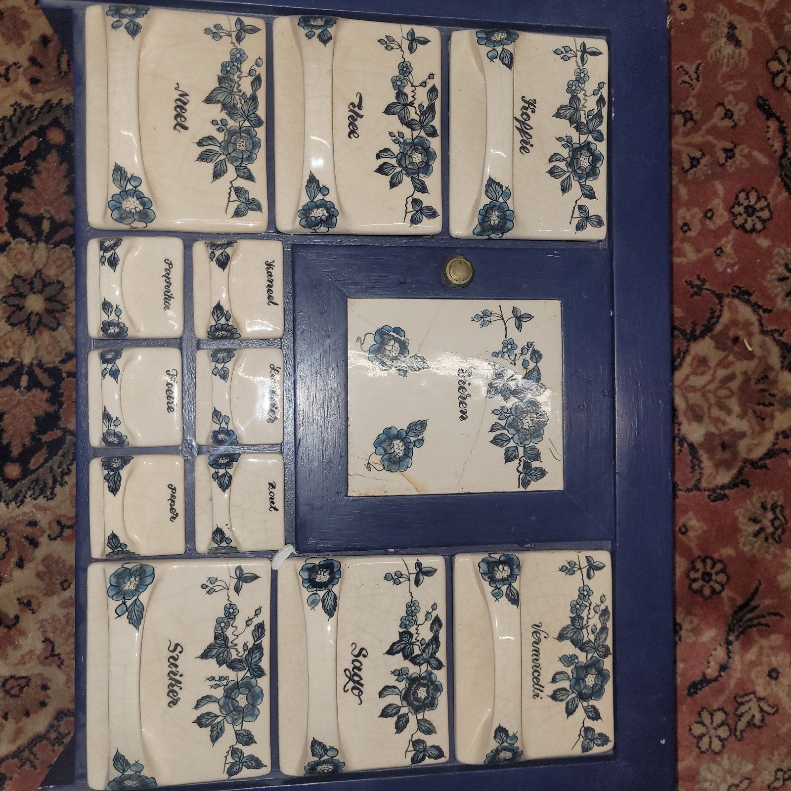 oud kruidenrekje mèt eier kastje, Antiek en Kunst, Curiosa en Brocante, Ophalen