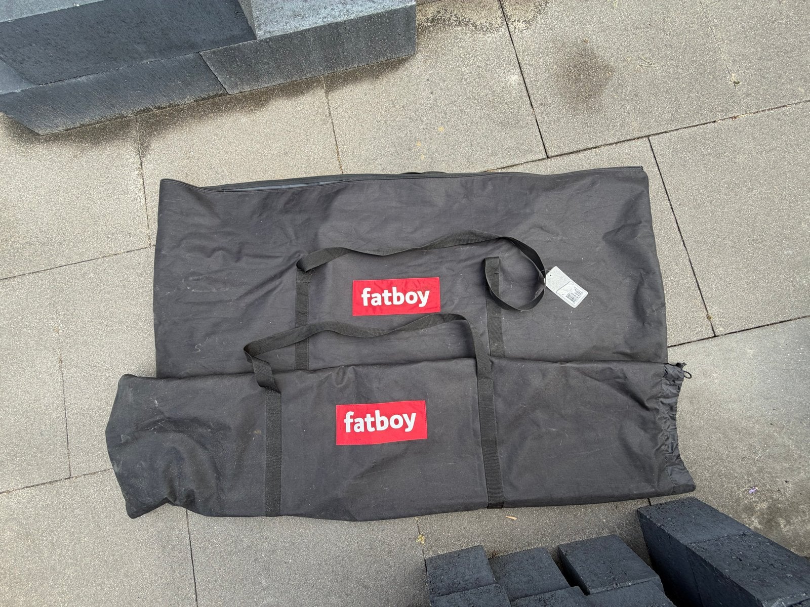 Fatboy hangmat met standaard - Zwart, Ophalen, Binnen, Meerpersoons, Zo goed als nieuw