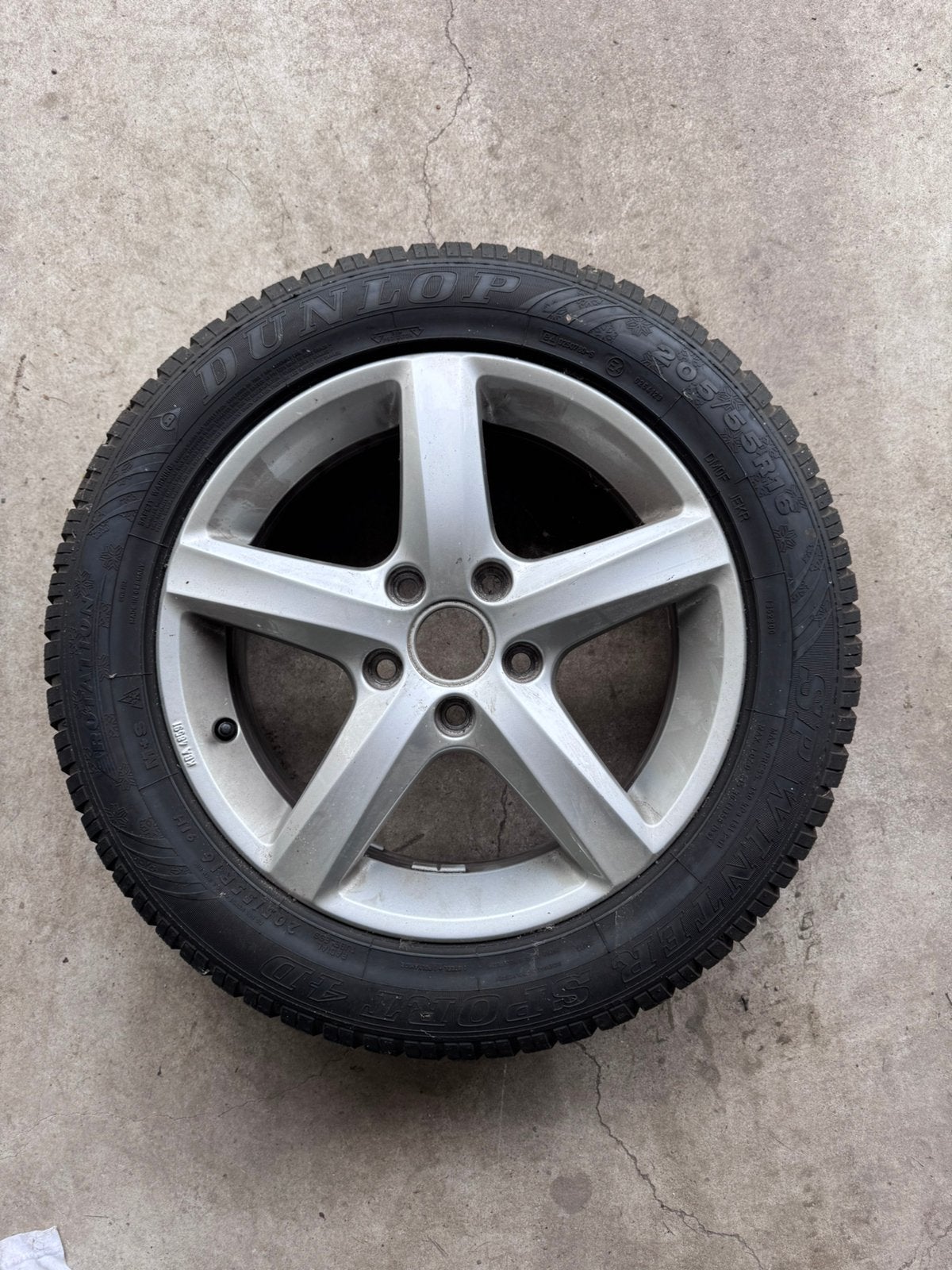 4x 16 inch lichtmetalen velgen 5x112 – Golf 5, Ophalen, Velg(en), 16 inch, 205 mm