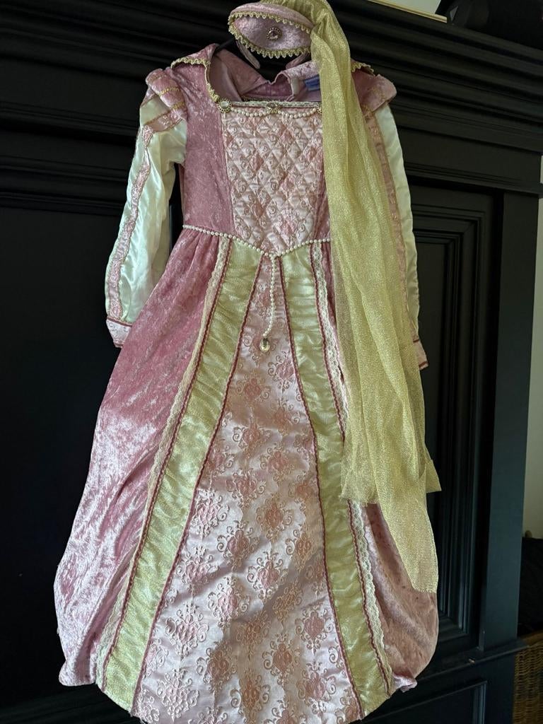 Prinsessenjurk voor kinderen (7-10 jaar), Ophalen of Verzenden, Gebruikt, 134 t/m 140, Meisje