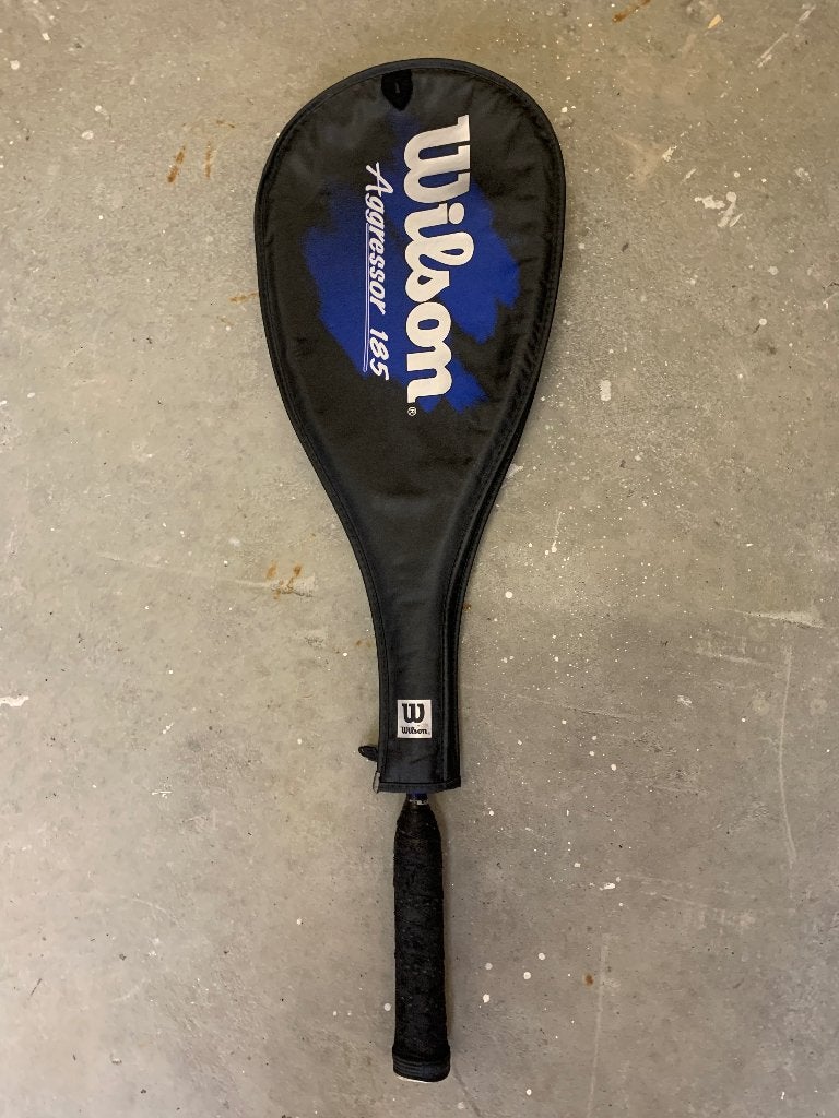 Wilson agressor 185 squash racket, Ophalen, Racket, Met hoes