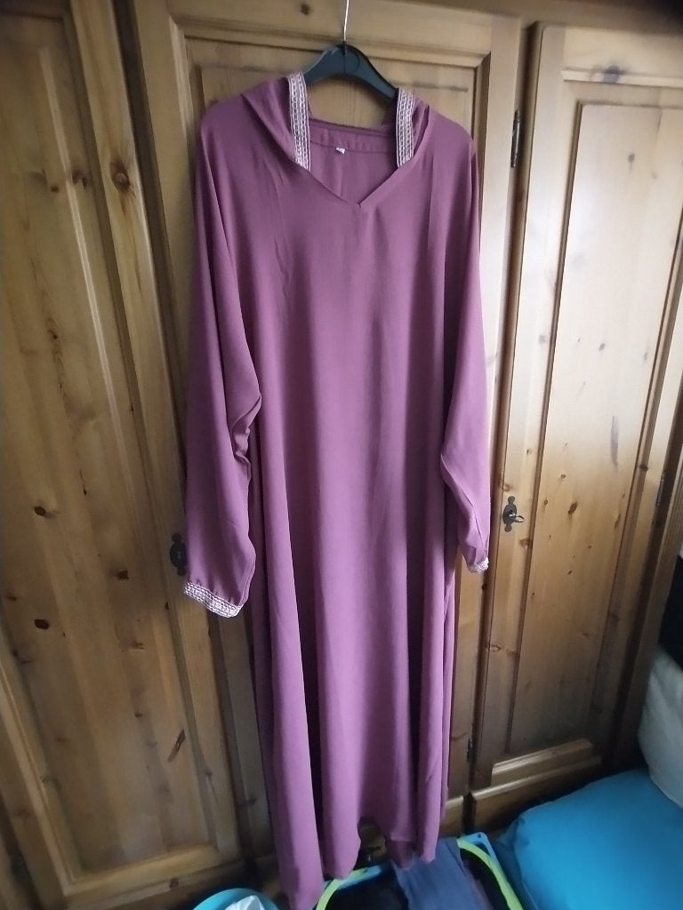 Abaya uit Dubai, Maat 46/48 (XL) of groter, Ophalen of Verzenden, Roze, Onder de knie