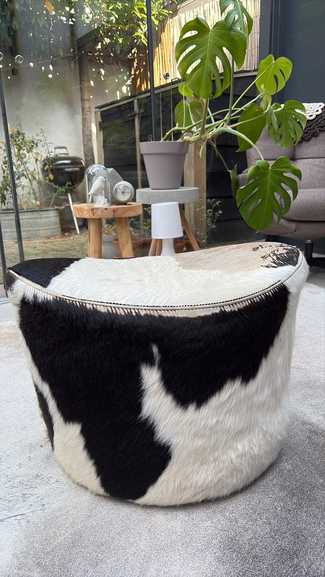 Ikea koeien poef, Ophalen, Gebruikt, Rond, Minder dan 50 cm