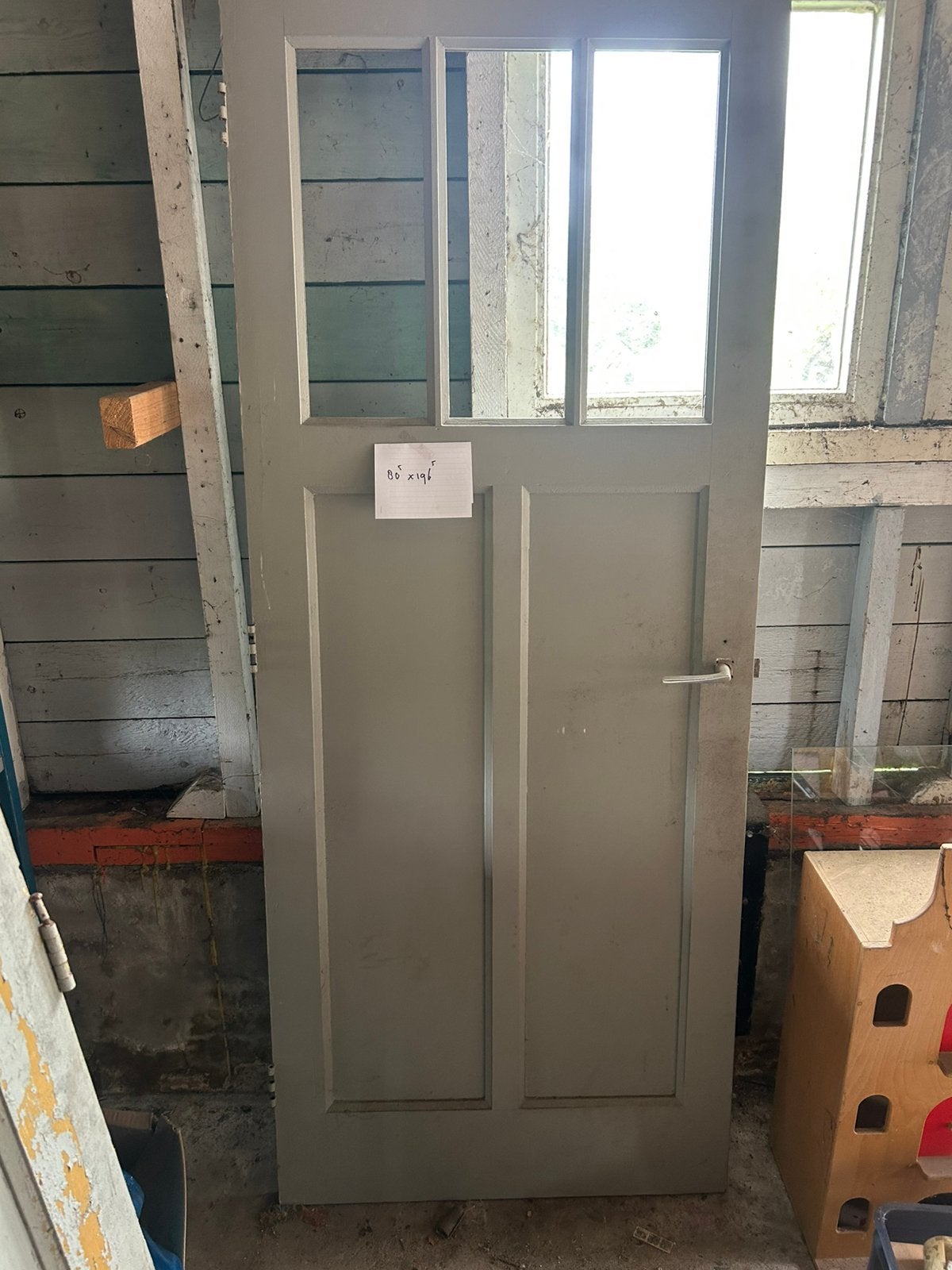 Twee antieke deuren, Ophalen, Gebruikt, 80 tot 100 cm, Binnendeur