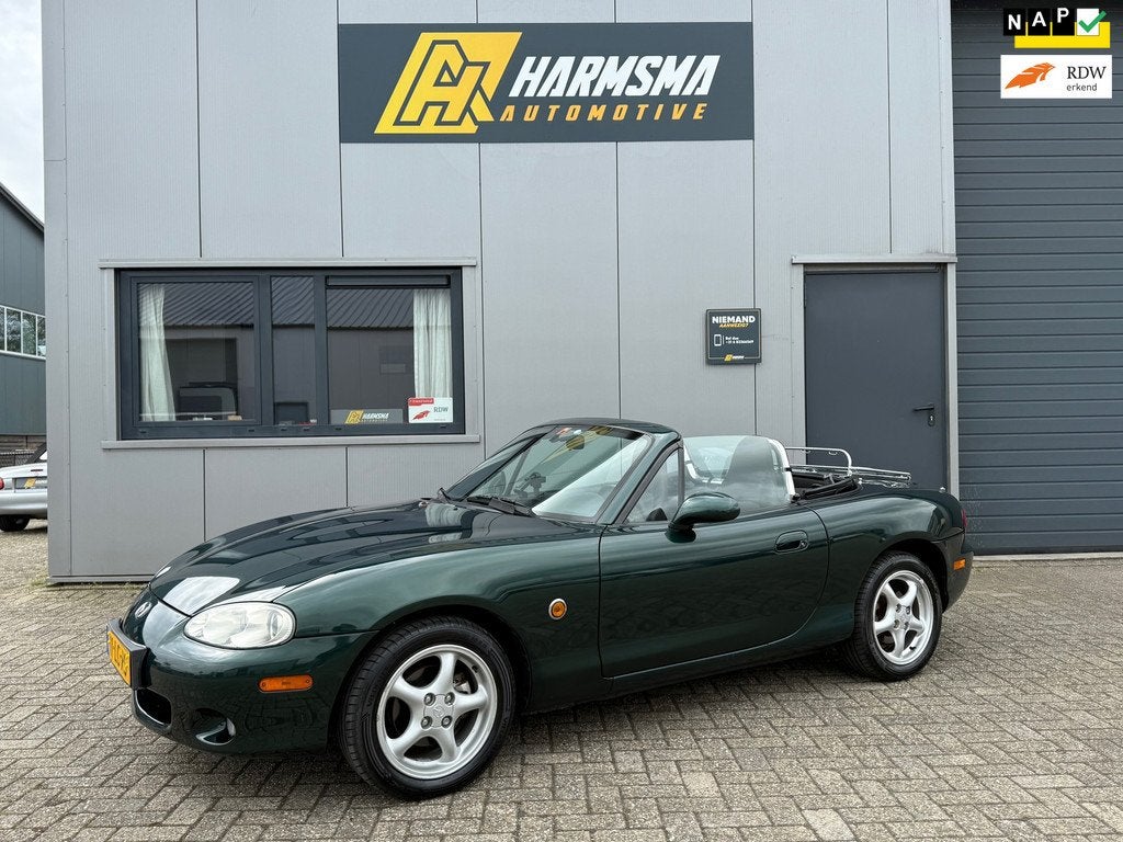 Mazda MX-5 1.6i Exclusive | Airco | Liefhebbers auto | Uniek, Auto's, Mazda, Zwart, 4 cilinders, Cabriolet, Bedrijf