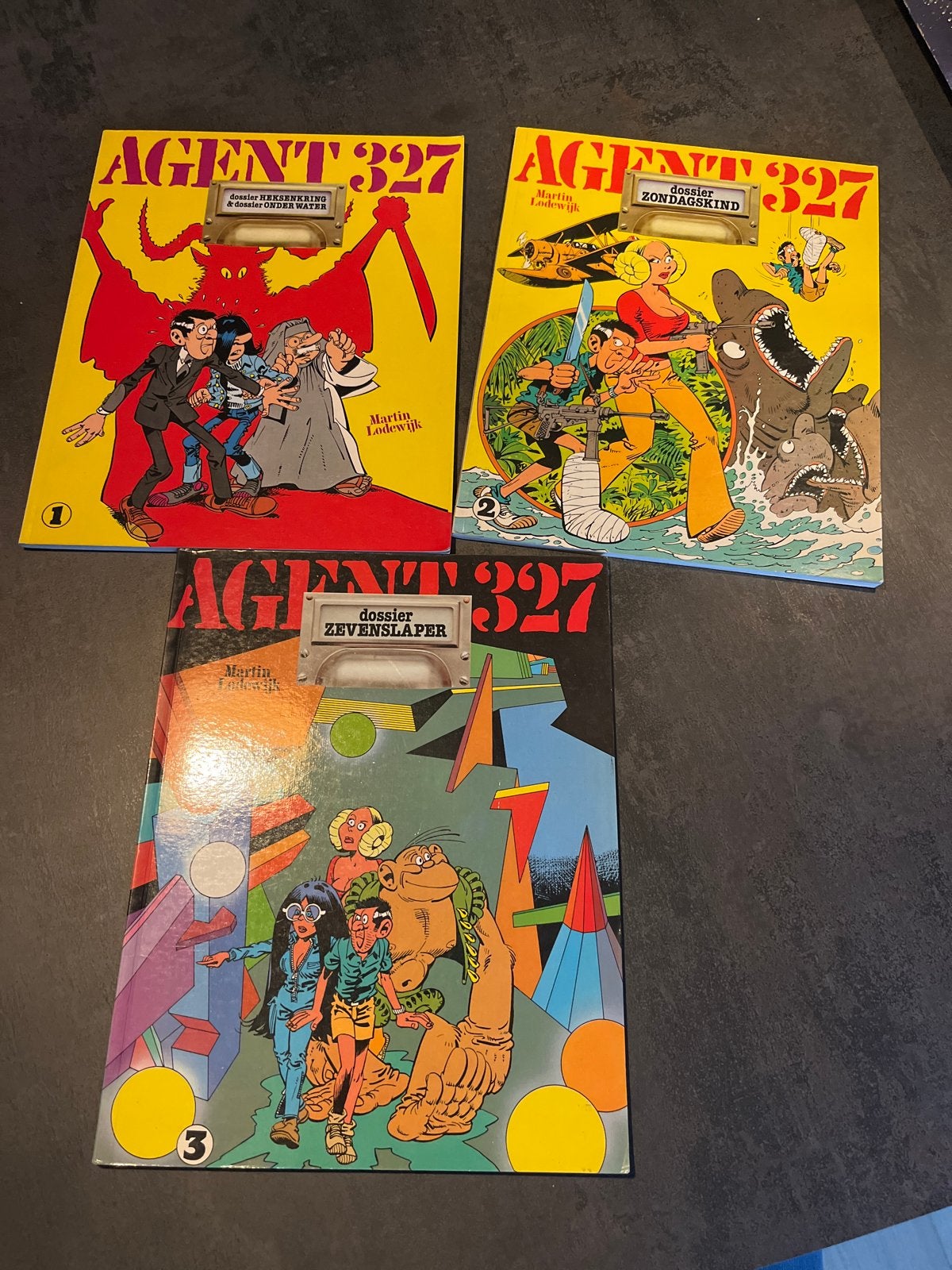 Agent 327: Dossier Heksenkring,  zondagskind en Zevenslaper, Meerdere stripboeken, Ophalen of Verzenden, Gelezen