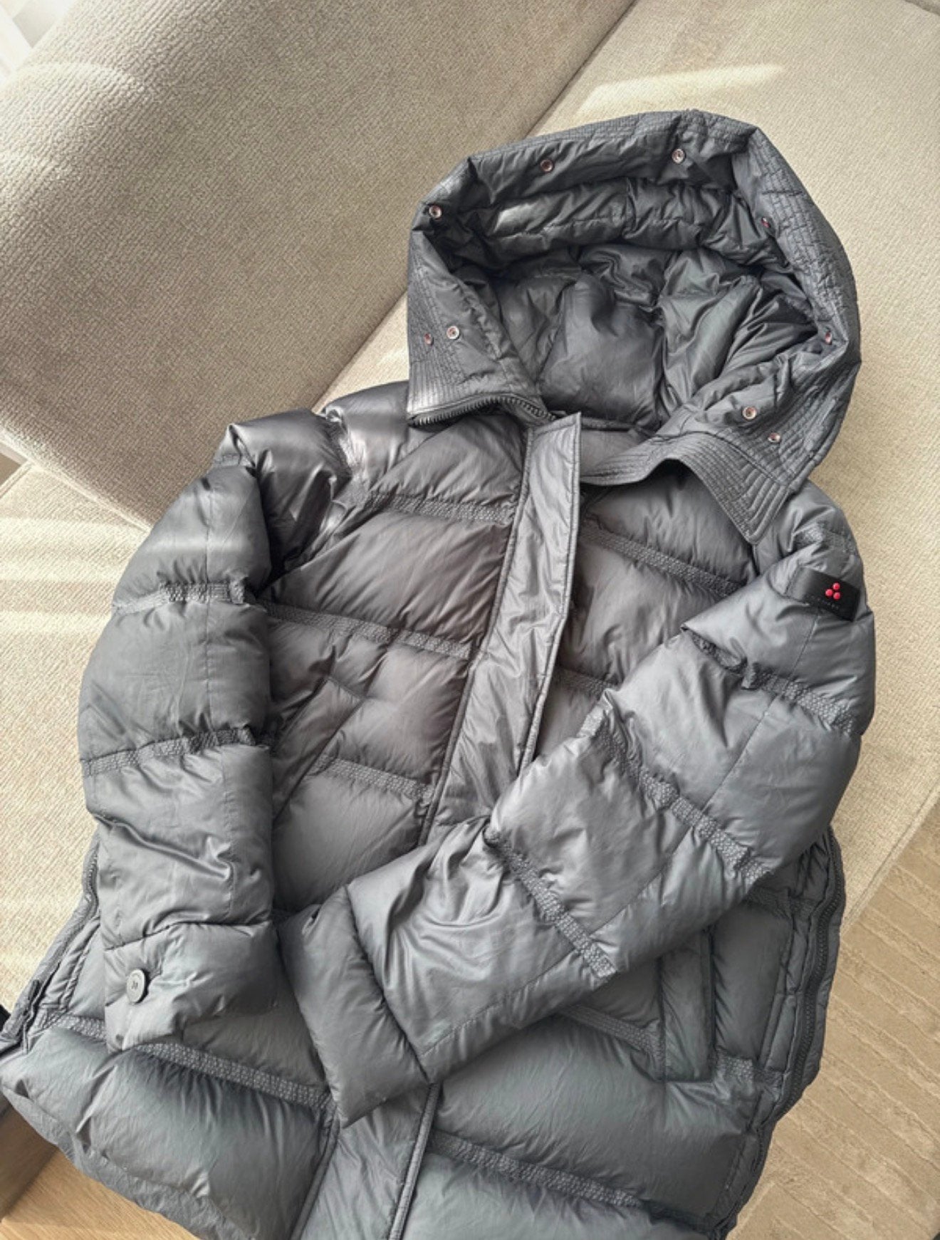 Peuterey jas, Kleding | Heren, Jassen | Winter, Ophalen of Verzenden, Zo goed als nieuw, Maat 52/54 (L), Grijs