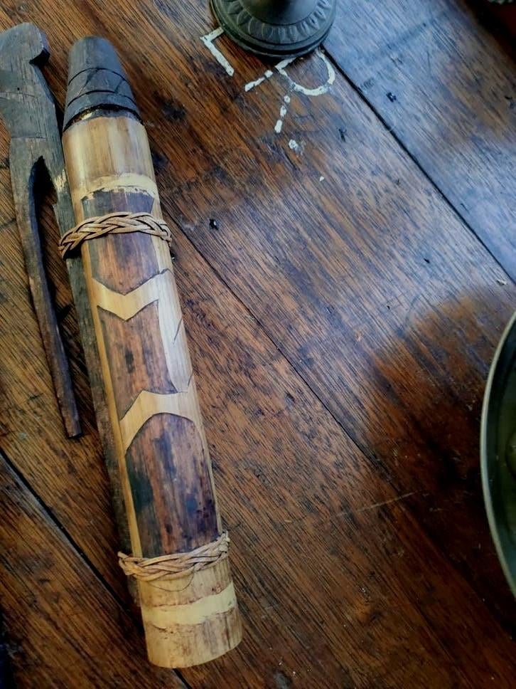 Vintage Oosterse blaaspijp, handwerk, Ophalen of Verzenden