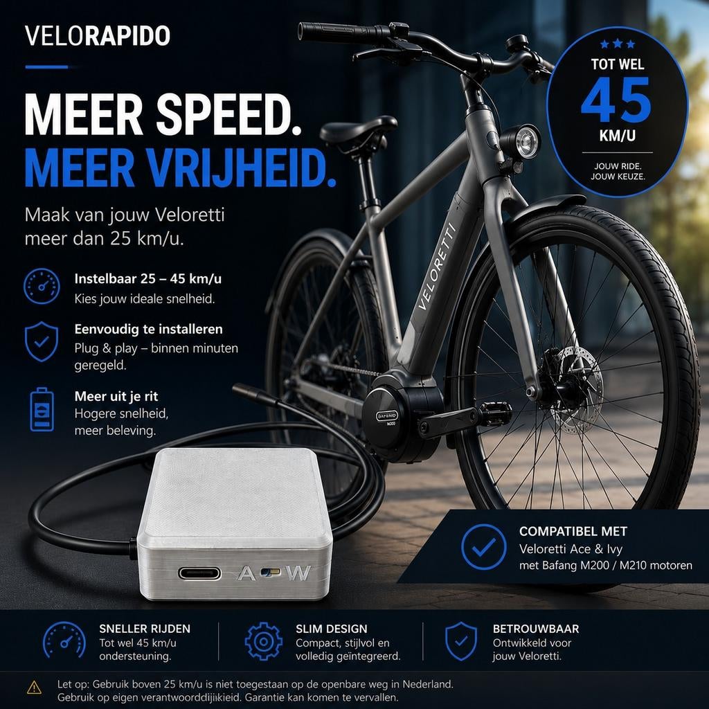 Velorapido;  sneller maken van je Veloretti rond Haarlem, Fietsen en Brommers, Fietsaccessoires | Overige Fietsaccessoires, Ophalen of Verzenden