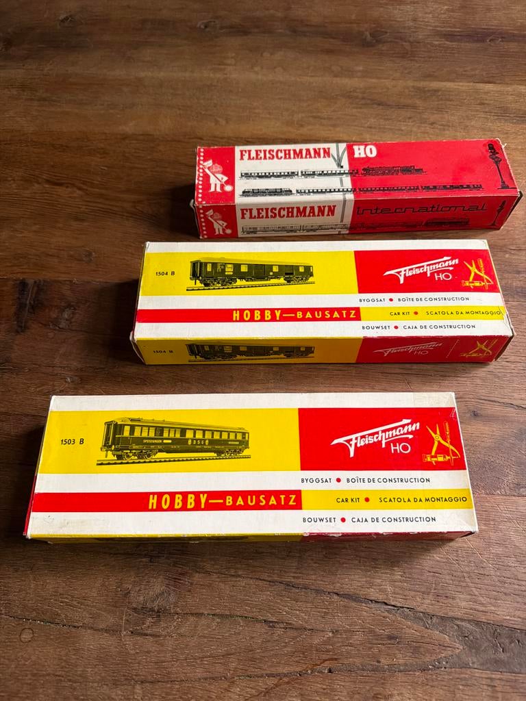 Fleischmann HO Hobby-Bausatz Wagons - 3 stuks, Wisselstroom, Fleischmann, Wagon, Ophalen of Verzenden