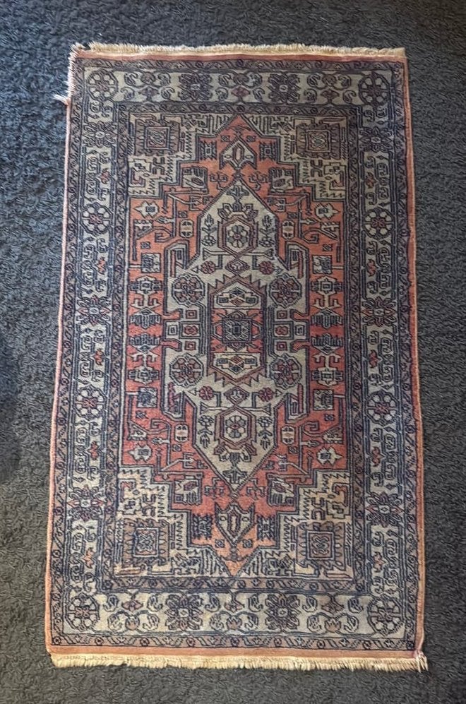 Vintage handgeknoopt Heriz tapijt 140x80cm, Huis en Inrichting, Ophalen, Gebruikt, 100 tot 150 cm, Perzisch