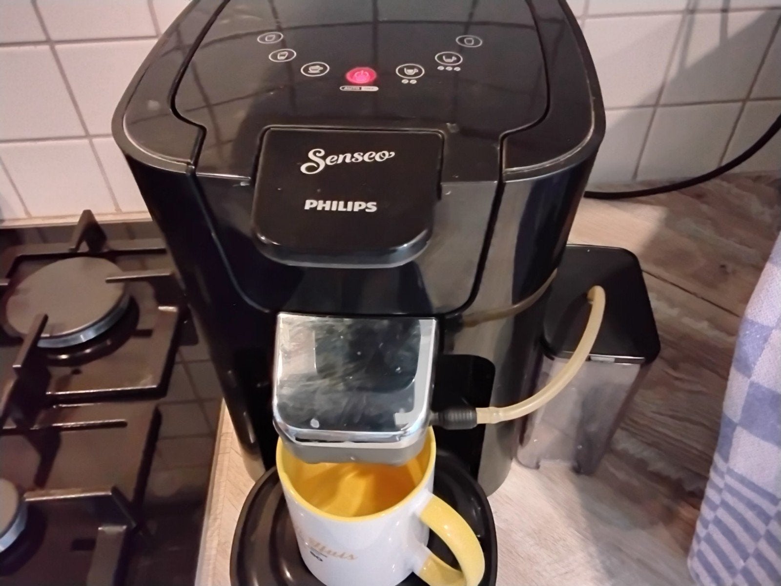 senseo latte koffiemachine met melkschuimer, Witgoed en Apparatuur, Ophalen, Koffiepads en cups, Gebruikt, Koffiemachine