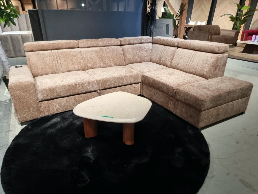 Voorraad | bouclé U-bank | slaapbank | Hoekbank | Utrecht