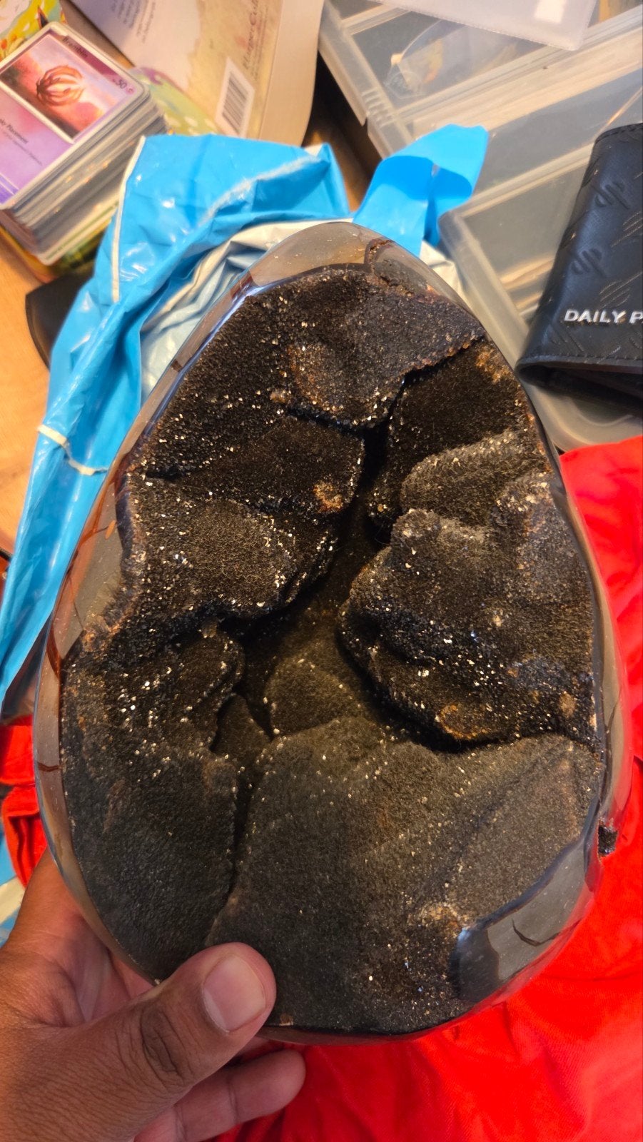 8 kg Septarie Madagascar draken ei 25cm hoog, Ophalen
