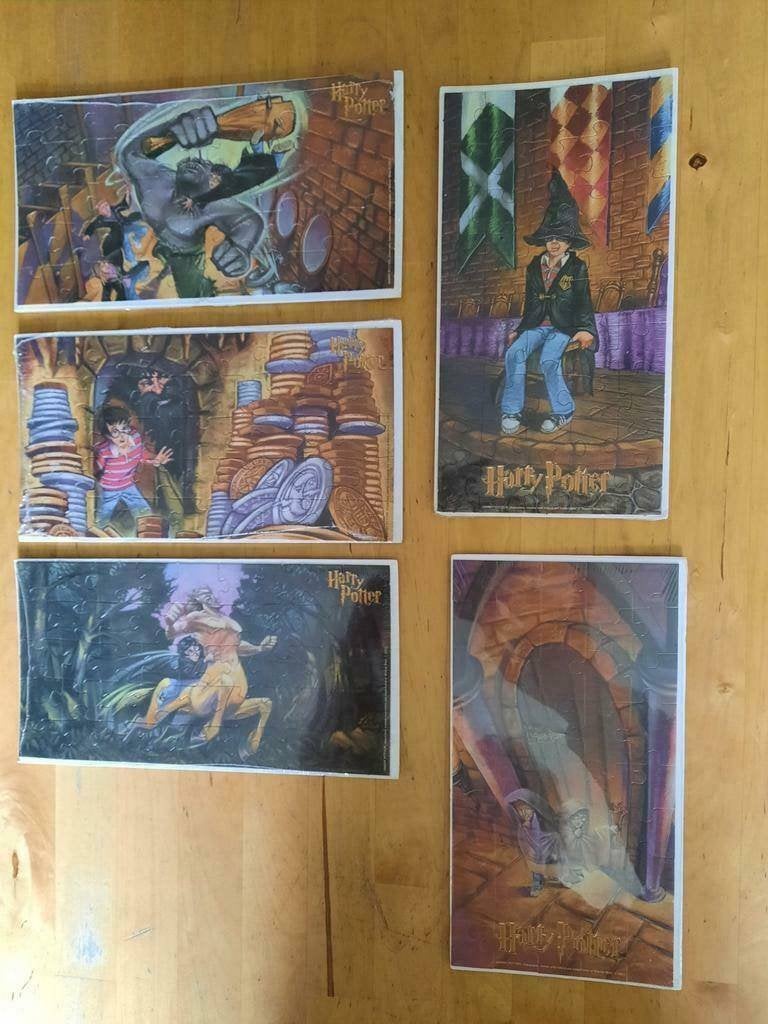 HARRY POTTER - PUZZLE CARDS - 5X, Ophalen of Verzenden, Nieuw
