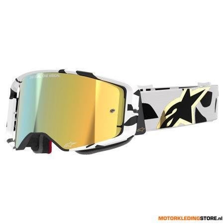 Alpinestars Supertech Corp Goggle, Wit-Goud, Ophalen of Verzenden, Nieuw met kaartje