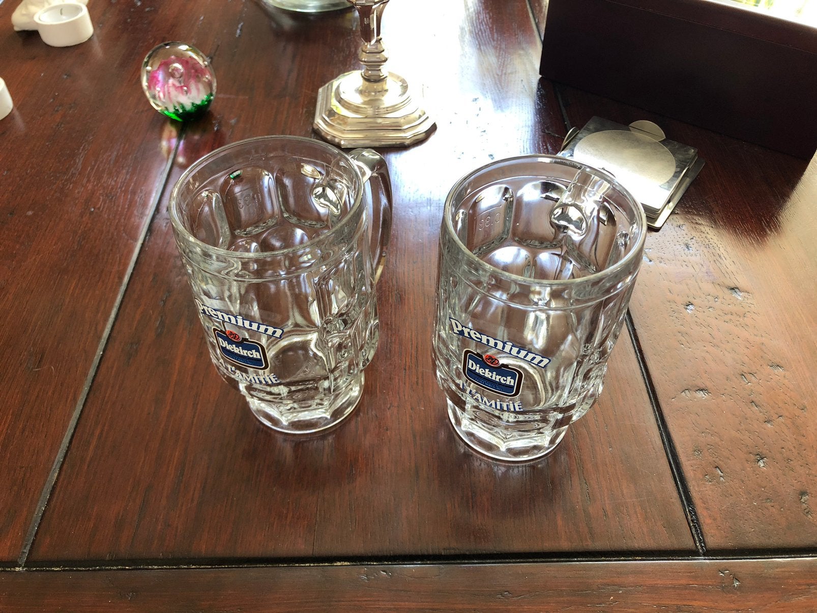 Bier pullen/glazen set (Diekirch), Ophalen, Zo goed als nieuw, Pul(len), Overige merken