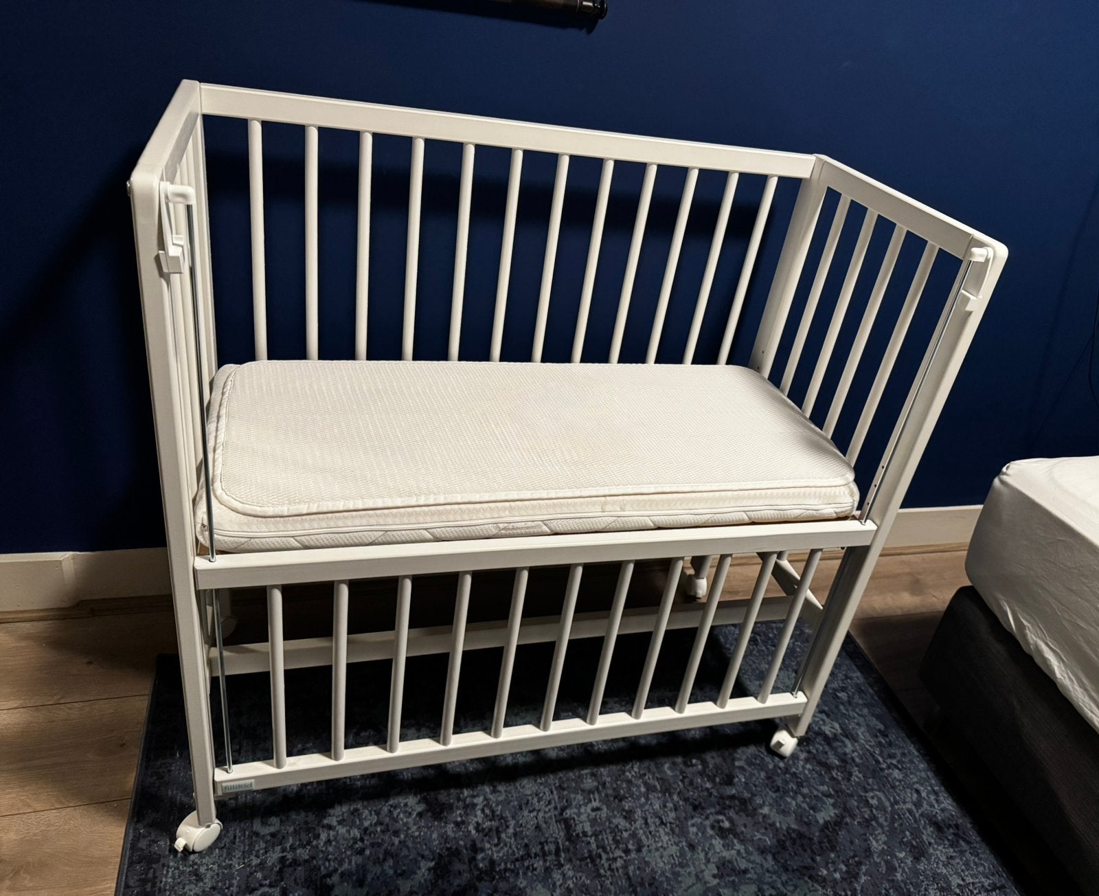 Co-sleeper ledikant met verstelbare hoogte, Ophalen, Gebruikt, Ledikant
