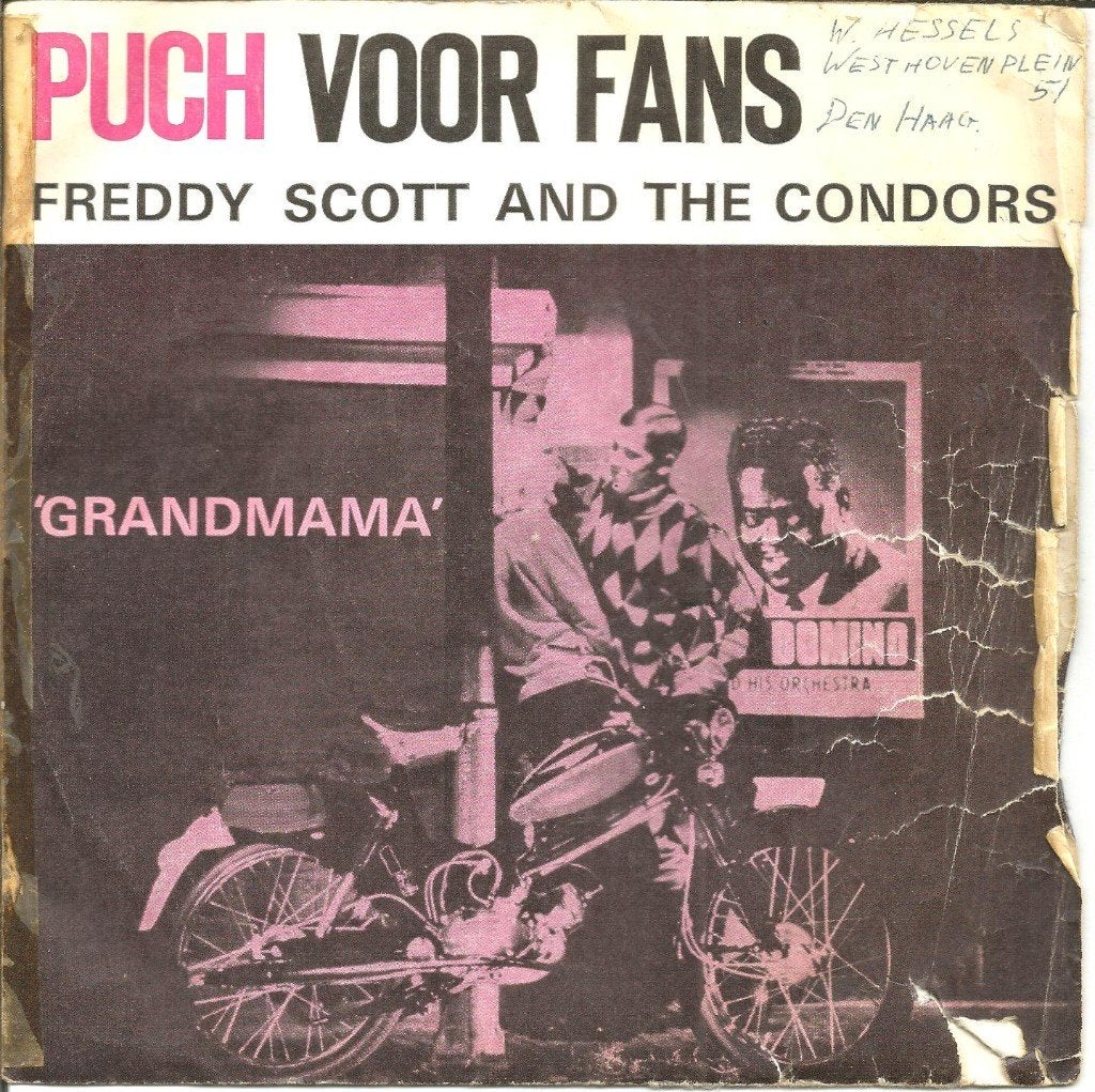 VERKOCHT Freddy Scott & Condors – Grandmama (FLEXI 1965), Gebruikt, Overige formaten, Fotohoes, Ophalen of Verzenden