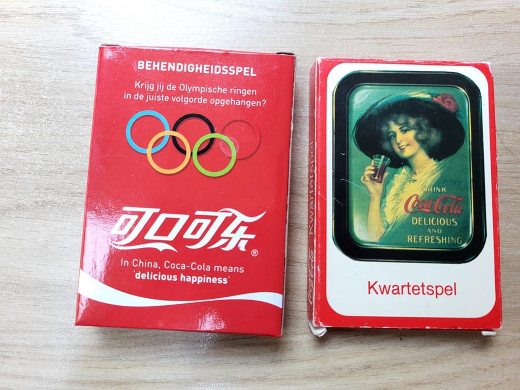 Coca-Cola Kwartetspel & Behendigheidsspel - Collectors Items, Een of twee spelers, Ophalen of Verzenden, Gebruikt, Coca-Cola
