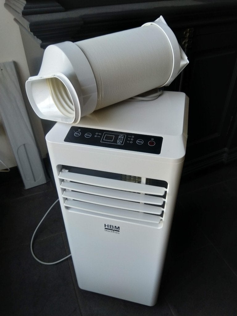 Mobiele Airco merk HBM voor kamer 27m2, Ophalen, Gebruikt, Minder dan 60 m³, 2 snelheden