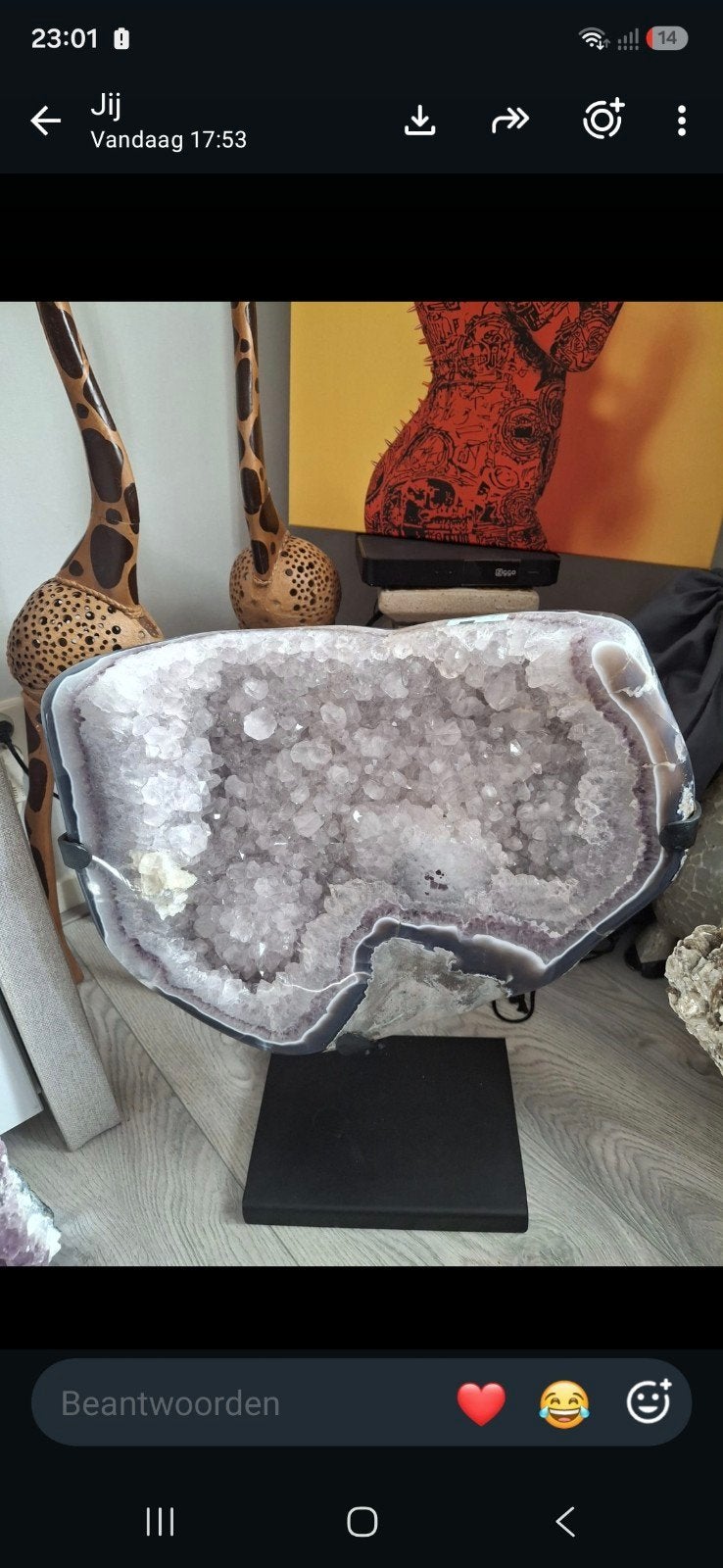 Grote Amethist Geode - Meer dan 20 kg, Ophalen, Mineraal